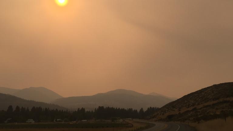 Smoky skies in Central Washington